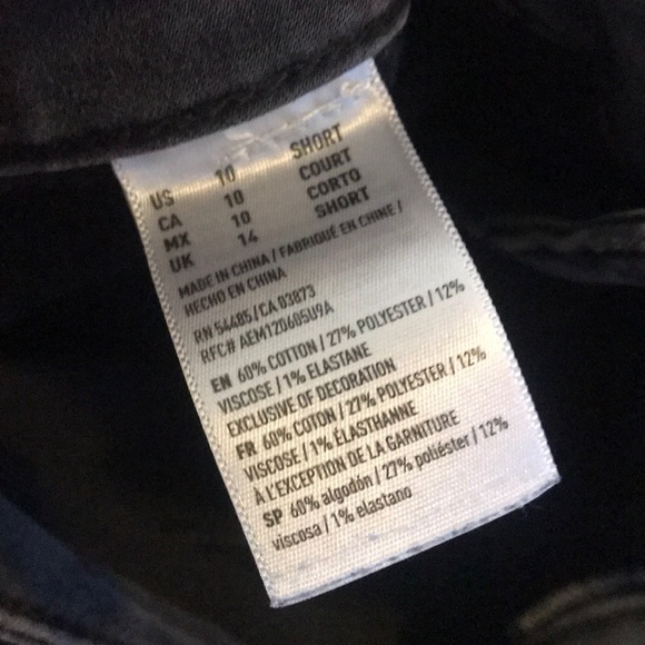 American Eagle Black Jeggings Size 10S - Picture 4 of 6